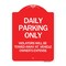 Signmission Daily Parking Violators Towed Away Vehicle Owners Expense Alum Sign, 24" L, 18" H, RW-1824-24198 A-DES-RW-1824-24198 - alternate 1